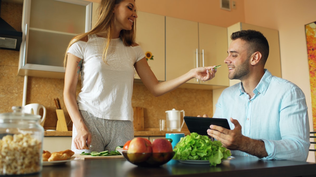 Nutritionist reviewing male health recommendations